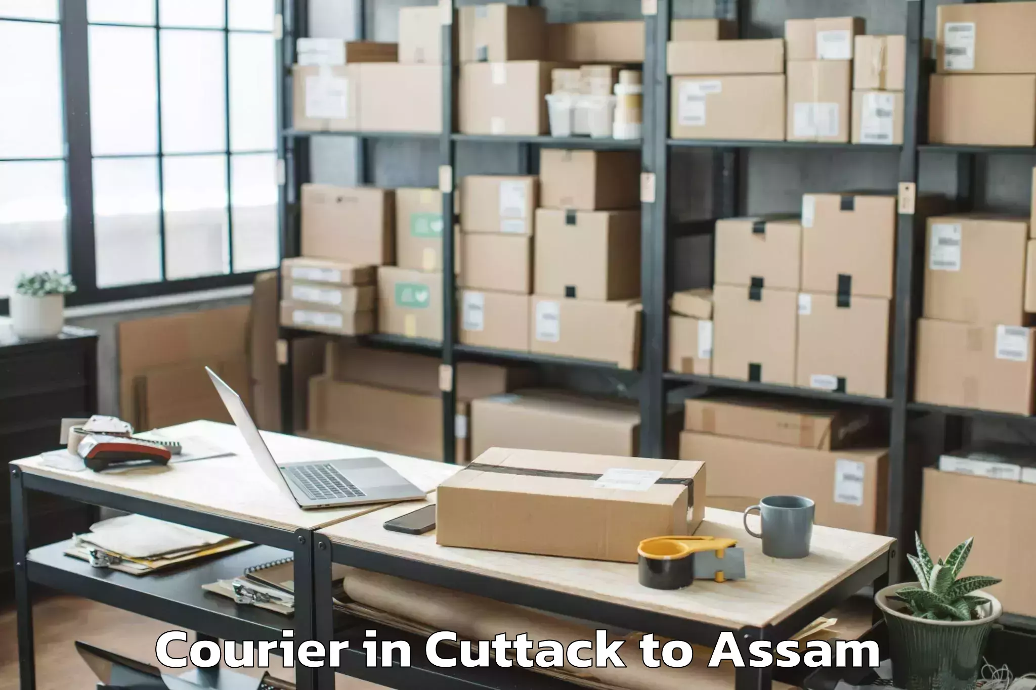 Get Cuttack to Chaparmukh Courier